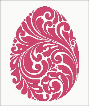 Easter Egg Silhouette - Charting Creations