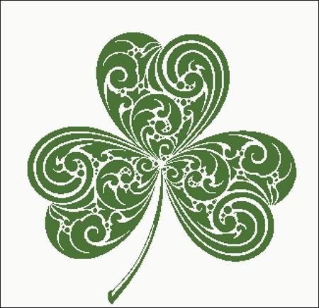 Shamrock Silhouette - Charting Creations