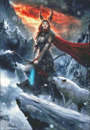 Skadi, Goddess Of The North - Charting Creations