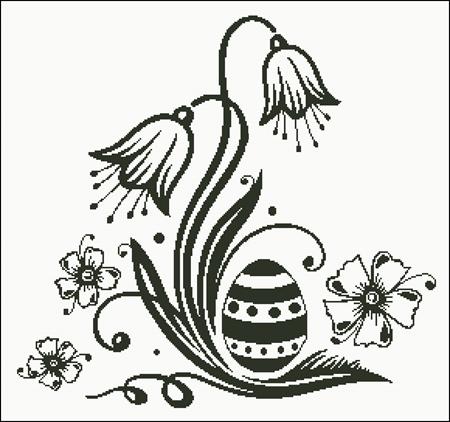 Hidden In The Flowers Silhouette - Charting Creations