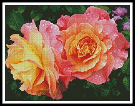 Roses In A Garden - Artecy Cross Stitch