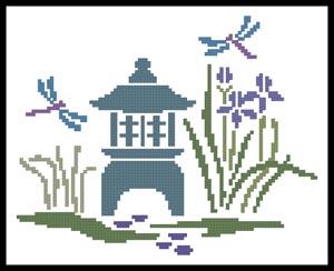 Iris And Lantern - Artecy Cross Stitch