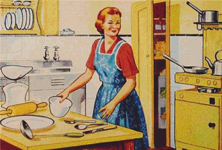 Retro Housewife - X Squared Cross Stitch