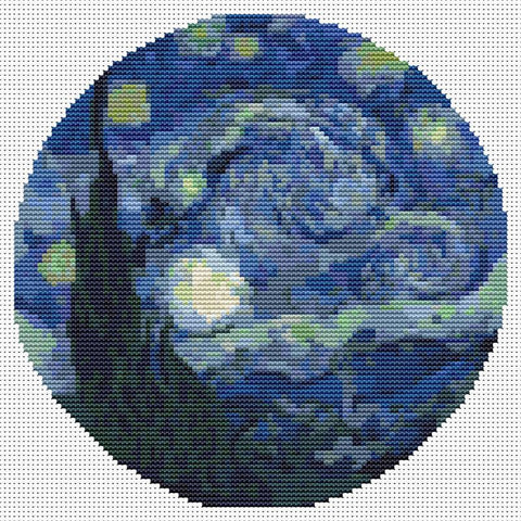 The Starry Night (Circular Chart) - Art of Stitch, The