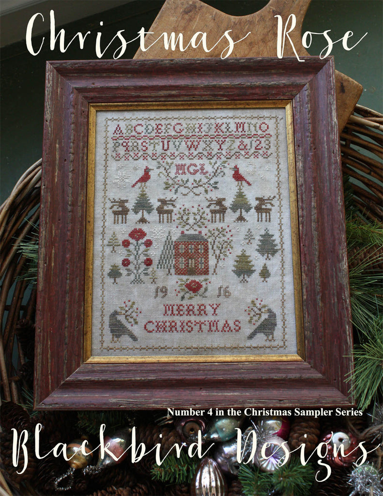 Christmas Rose: Christmas Sampler Series #4 - Blackbird Designs