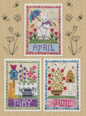 Monthly Trio: April, May & June - Waxing Moon Designs