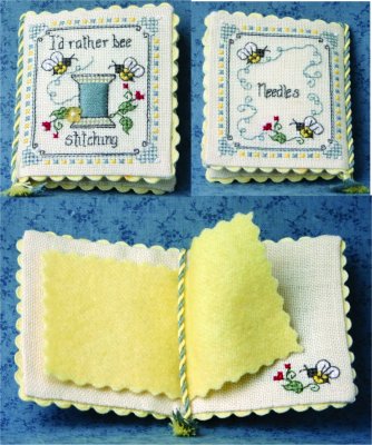 I'd Rather Bee Stitching Needlebook - Bee Cottage