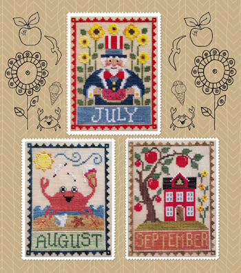 Monthly Trio: July, August & September - Waxing Moon Designs