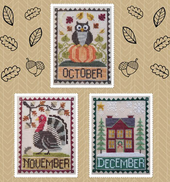 Monthly Trio: October, November & December - Waxing Moon Designs