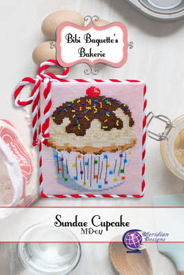 Sundae Cupcake - Meridian Designs For Cross Stitch