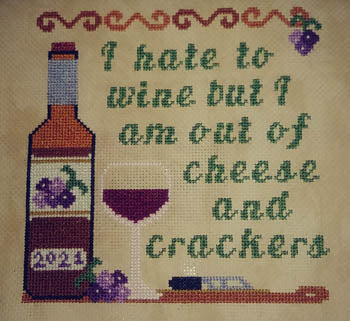 Cheese & Crackers - Sister Lou Stitches