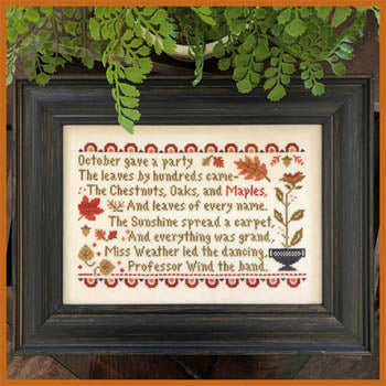 October's Party - Little House Needleworks