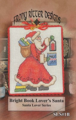 Bright Book Lover's Santa - Frony Ritter Designs