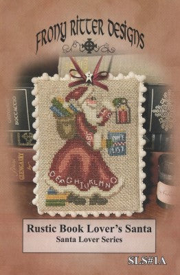 Rustic Book Lover's Santa - Frony Ritter Designs