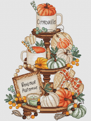 Pumpkins On Platter - Les Petites Croix De Lucie