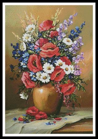 Bouquet Of Field Flowers - Artecy Cross Stitch
