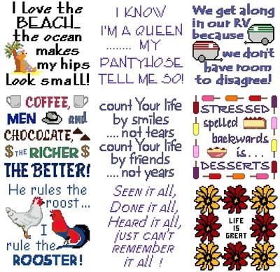 Needle Block Wonders 12: Sayings - Cross Stitch Wonders
