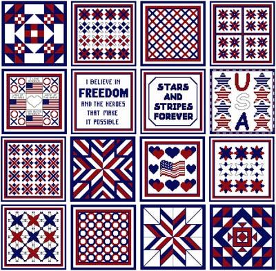 Needle Block Wonders 01: Patriotic - Cross Stitch Wonders