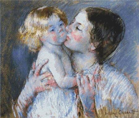 A Kiss For Baby Anne - X Squared Cross Stitch