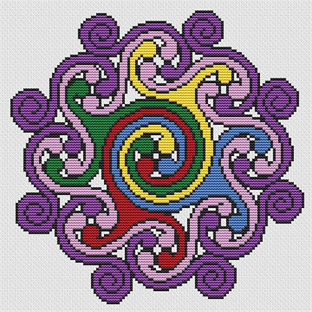Celtic Spiral Mandala - Artists Alley