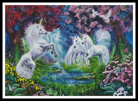 Unicorn Rendezvous - Artecy Cross Stitch