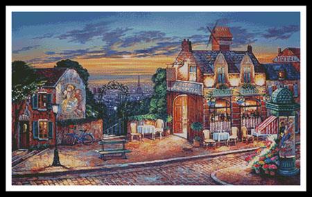 Cafe Montmartre - Artecy Cross Stitch
