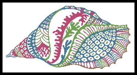 Abstract Shell Design - Artecy Cross Stitch