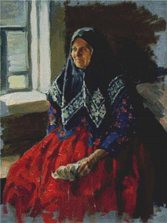Portrait Of An Old Woman - X Squared Cross Stitch