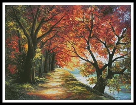 Sunny Autumn Path - Artecy Cross Stitch