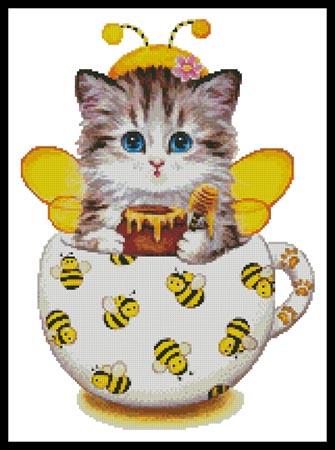 Bee Kitty Cup - Artecy Cross Stitch