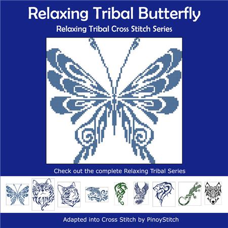 Relaxing Tribal: Butterfly - PinoyStitch