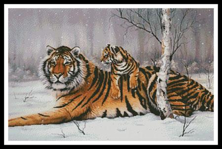 Tiger And Cub - Artecy Cross Stitch