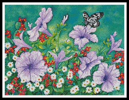 Purple Petunias - Artecy Cross Stitch