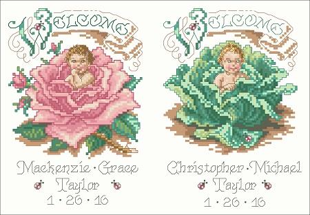 Briar Rose & Cabbage Patch Baby Announcement - Kooler Design Studio