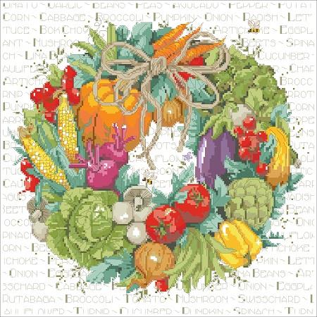Vegetable Wreath - Kooler Design Studio