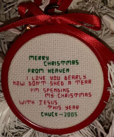 Merry Christmas From Heaven Ornament - Iris Originals