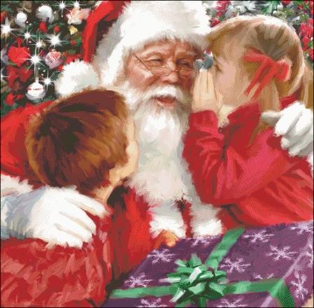 Whispering To Santa - Charting Creations