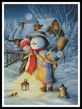 Dressing The Snowman - Artecy Cross Stitch