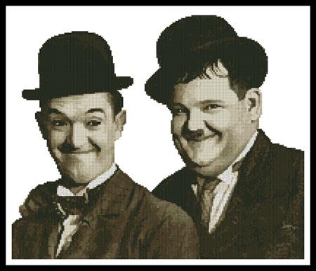 Laurel And Hardy - Artecy Cross Stitch