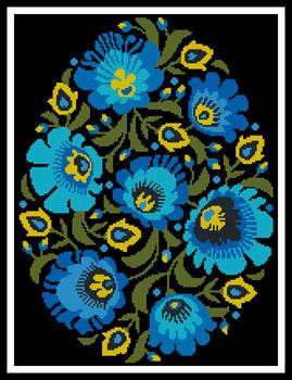 Folk Art Easter Egg 2 - Artecy Cross Stitch