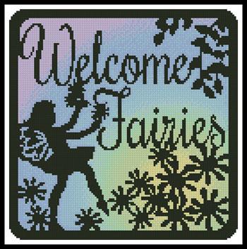 Fairy Silhouette Square 1 - Artecy Cross Stitch