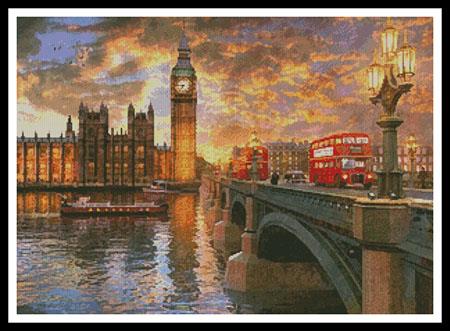 Westminster Sunset - Artecy Cross Stitch