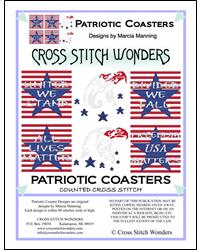 Patriotic Coasters - Cross Stitch Wonders
