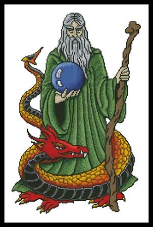 Wizard Dragon - Artecy Cross Stitch