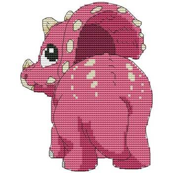 Baby Triceratops 05 - Cross Stitch Wonders
