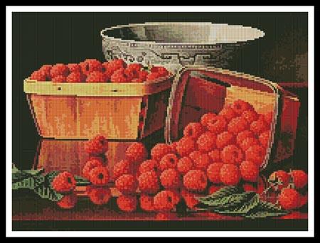 Basket Of Raspberries - Artecy Cross Stitch