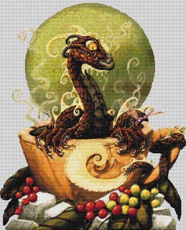 Coffee Sea Dragon by Stanley Morrison - Paine Free Crafts