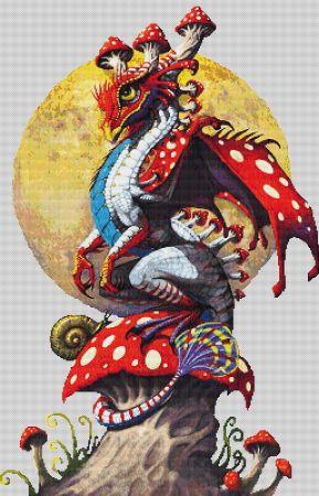 Mushroom Dragon by Stanley Morrison - Paine Free Crafts