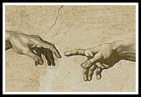 Creation Of Adam - Artecy Cross Stitch