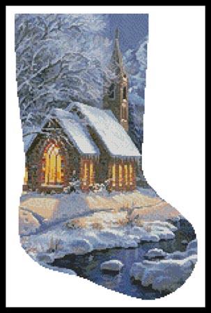 Midnight Clear Stocking (Right) - Artecy Cross Stitch